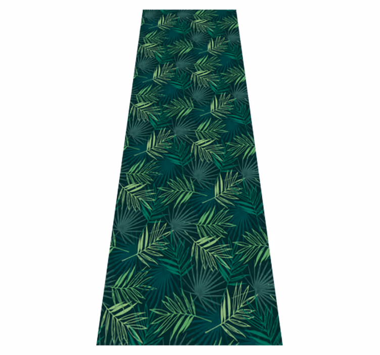 Tapis vinyle bureau motif mélange tropical - TenStickers