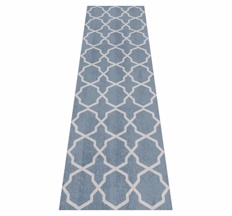 Tapis vinyle chambre motif hamptons gris - TenStickers