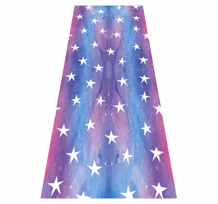 Tapis vinyle chambre texture cosmos violet avec étoiles - TenStickers