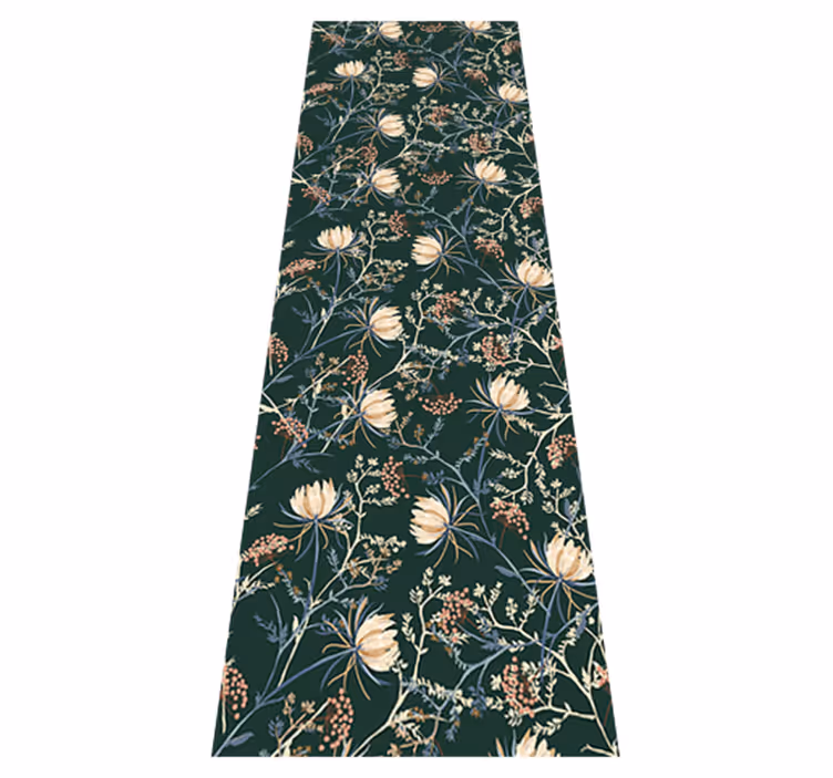 Tapis vinyle chambre style Émeraude rétro - TenStickers