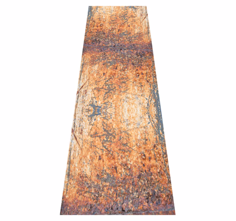 Tapis vinyle chambre motif béton brun et gris - TenStickers