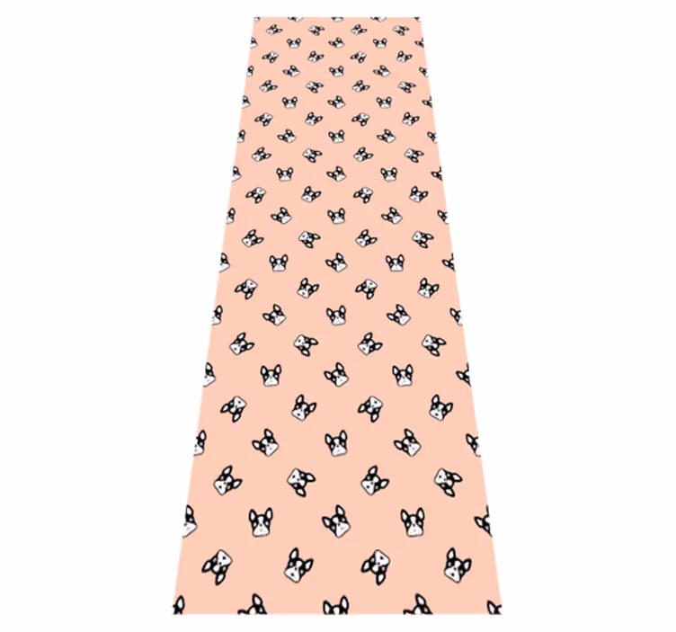 Tapis vinyle chambre motif de bulldogs français mignons - TenStickers