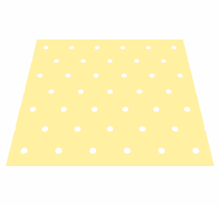 Tapis vinyle chambre à pois réguliers sur fond jaune - TenStickers