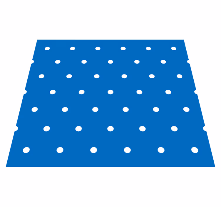 Tapis vinyle chambre pois réguliers sur fond bleu - TenStickers