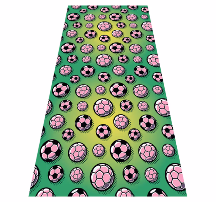 Tapis vinyle chambre fond dégradé terrain de football - TenStickers