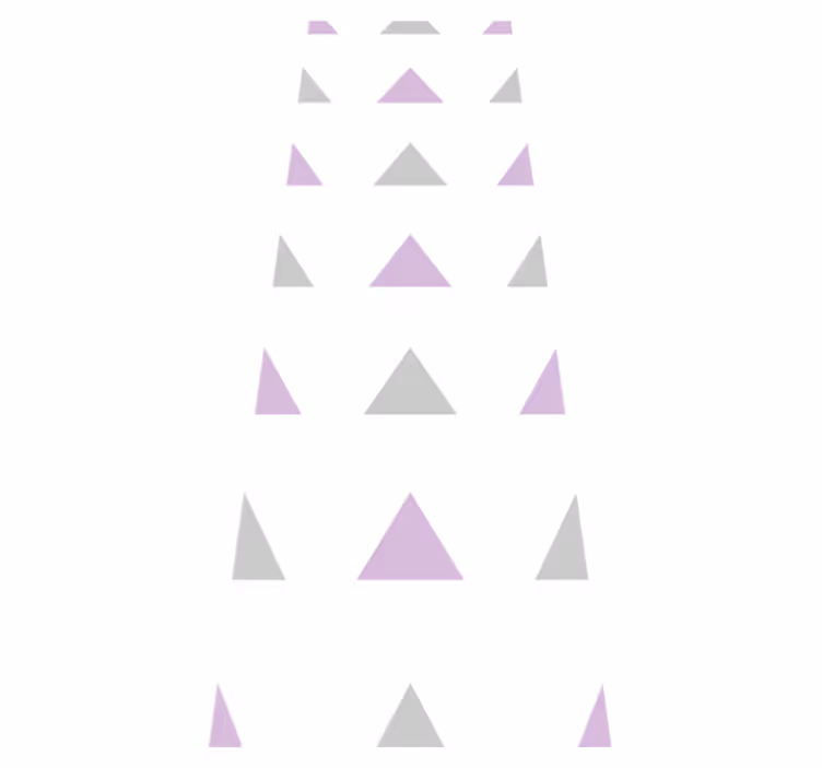 Tapis vinyle chambre triangles gris et violets - TenStickers