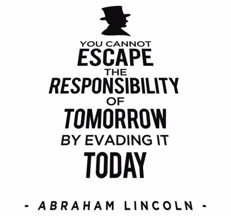 Tapis vinyle chambre responsabilité d'abraham lincoln - TenStickers