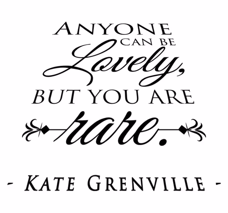 Tapis vinyle chambre citation de kate grenville - TenStickers