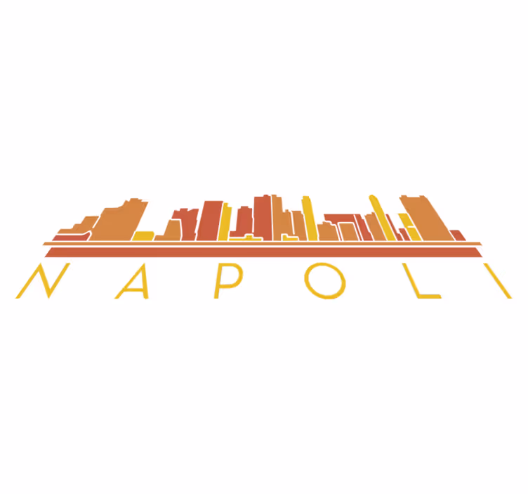 Tapis vinyle chambre skyline de naples - TenStickers