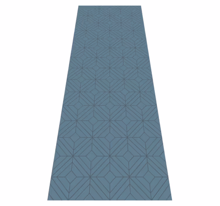 Tapis vinyle nordique motif losanges gris - TenStickers