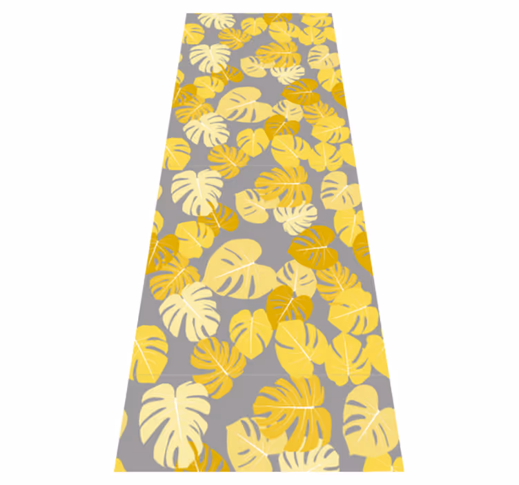 Tapis vinyle nature feuille monstera pantone - TenStickers