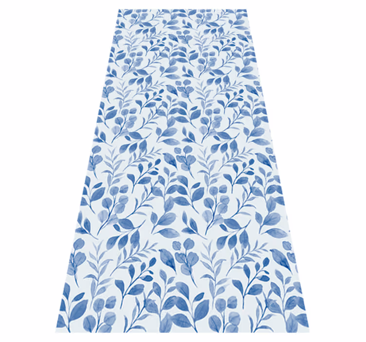 Tapis vinyle nature feuilles fanées style nostalgique - TenStickers