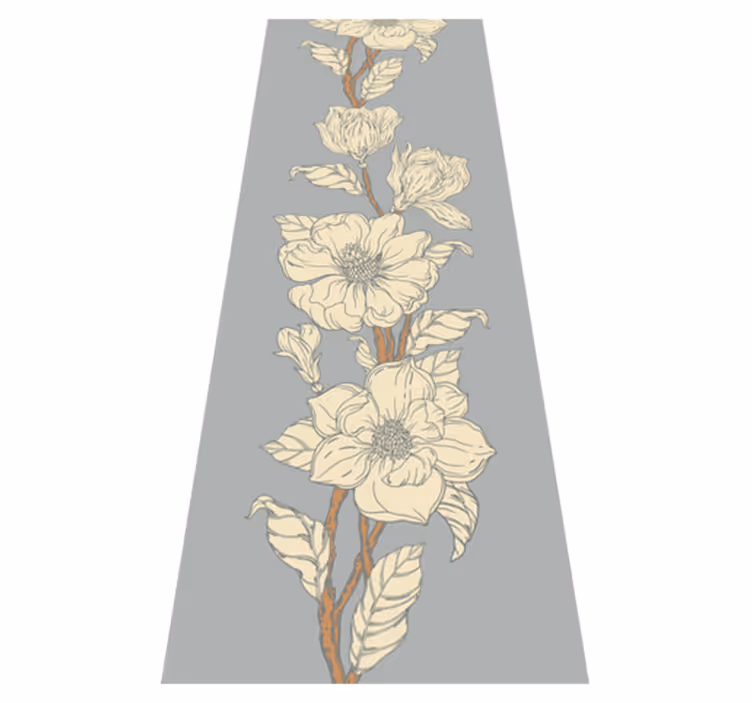 Tapis vinyle nature style nostalgie magnolia - TenStickers