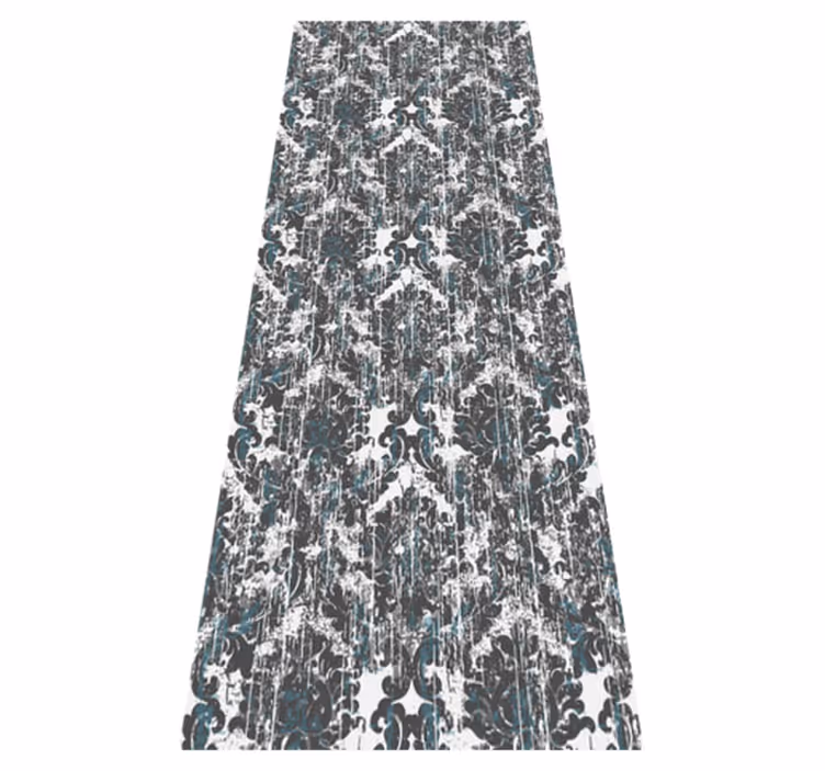 Tapis vinyle rétro motif petits éléments gris anciens - TenStickers