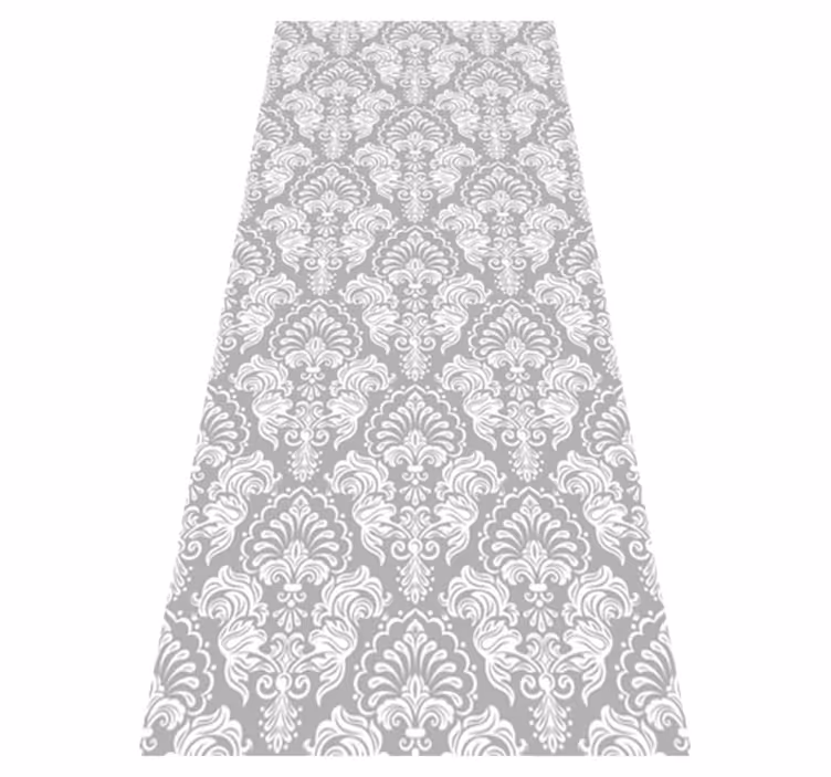 Tapis vinyle rétro style damassé sans joint - TenStickers