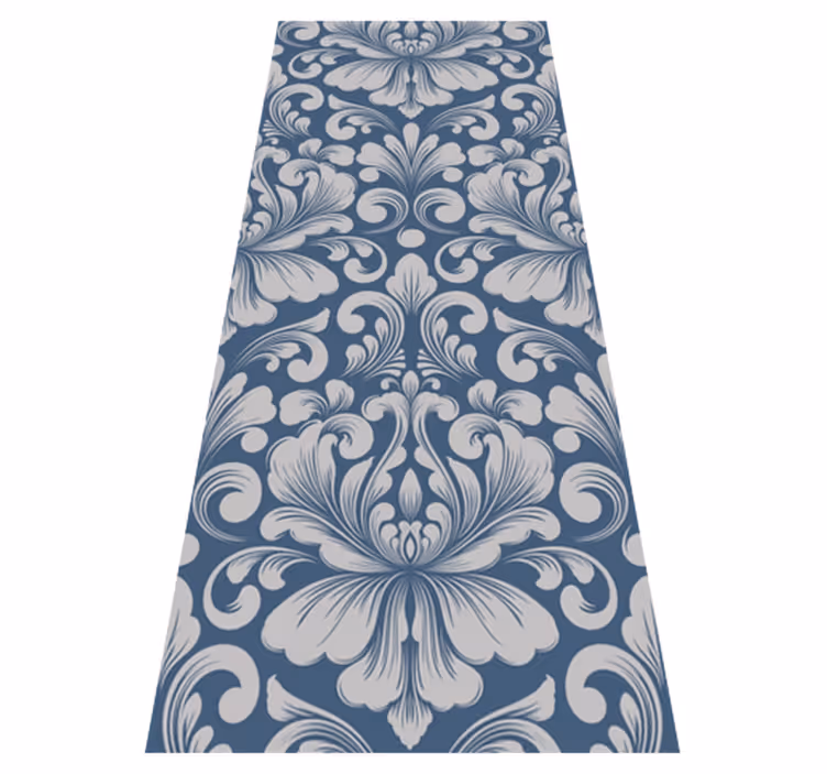 Tapis vinyle rétro design damassé classique - TenStickers