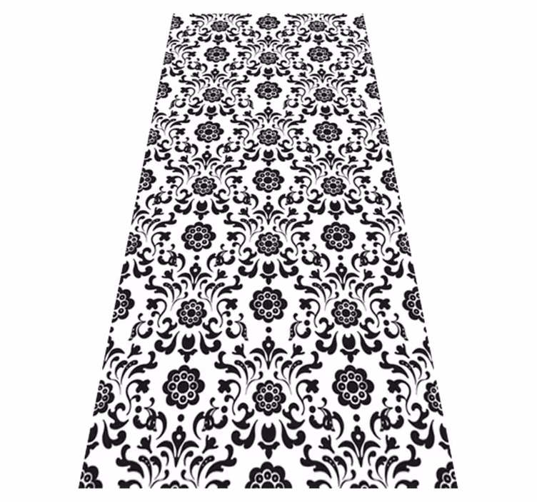 Tapis vinyle rétro style damassé royal - TenStickers