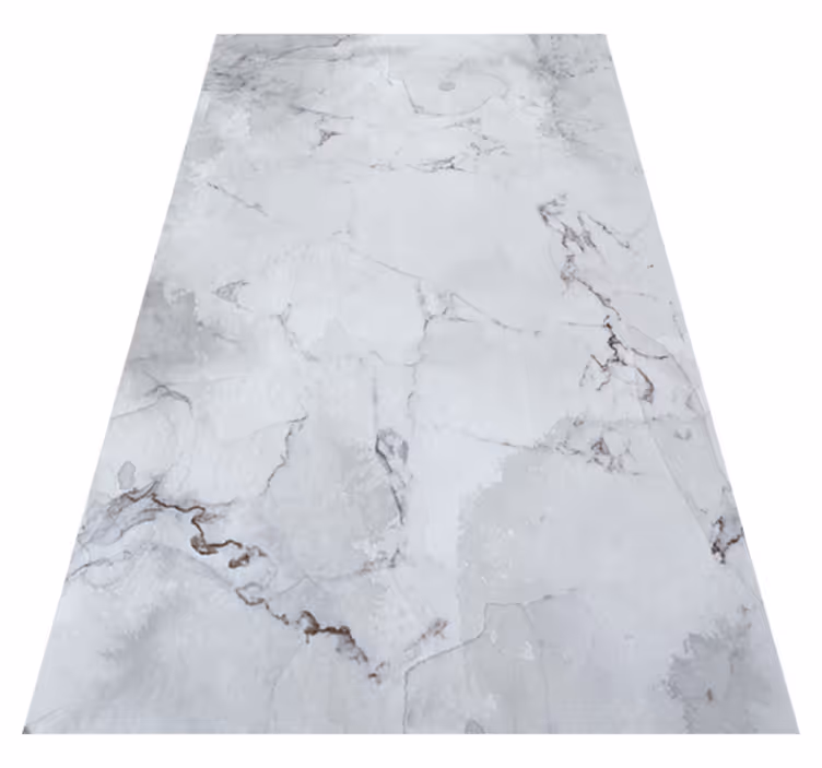 Tapis vinyle texture marbre en tons de gris - TenStickers