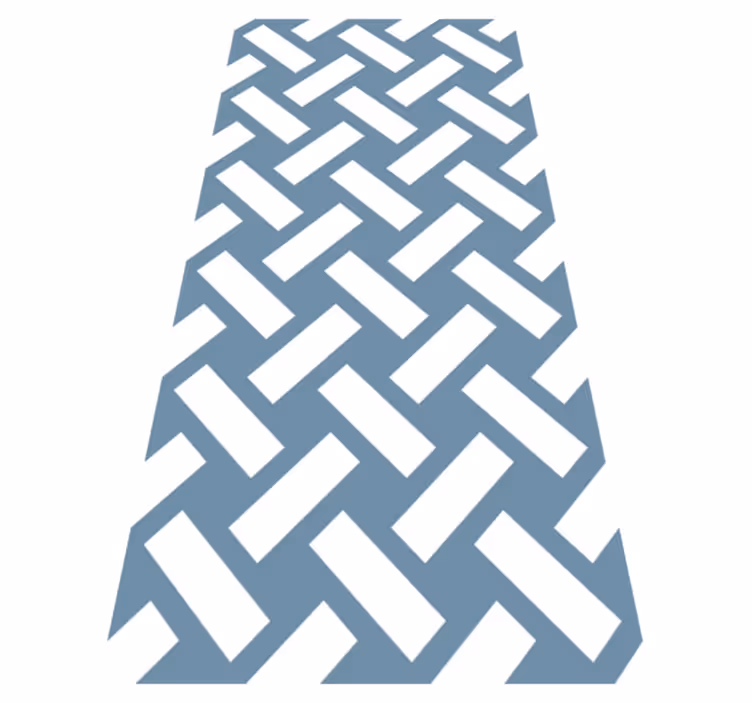 Tapis vinyle texture motif géométrique bleu carré - TenStickers