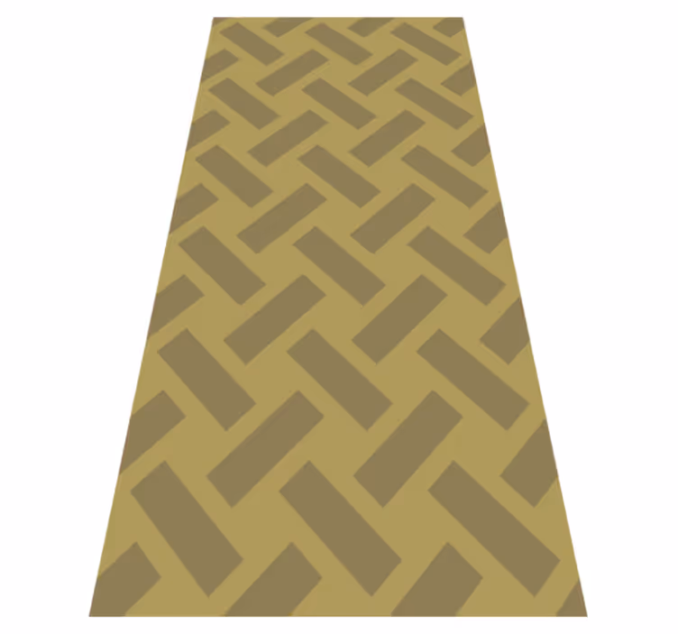 Tapis vinyle texture motif géométrique jaune carré - TenStickers