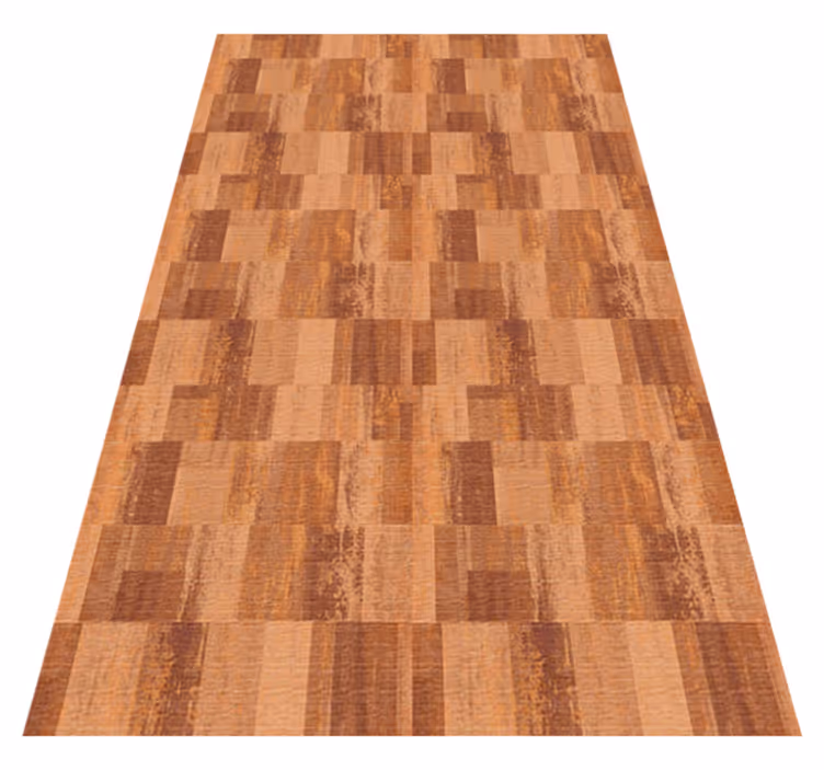 Tapis vinyle texture motifs carreaux terracotta - TenStickers