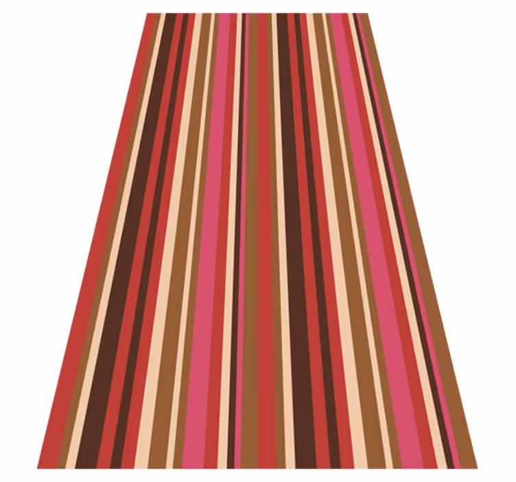 Tapis vinyle texture motif rayé bohème - TenStickers