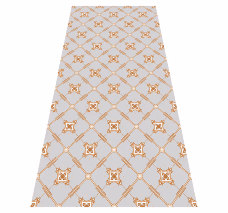 Tapis vinyle texture style carreau losange - TenStickers