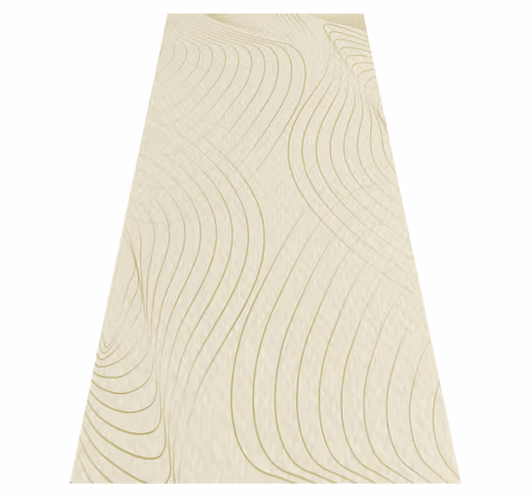 Tapis vinyle texture courbes japandi - TenStickers