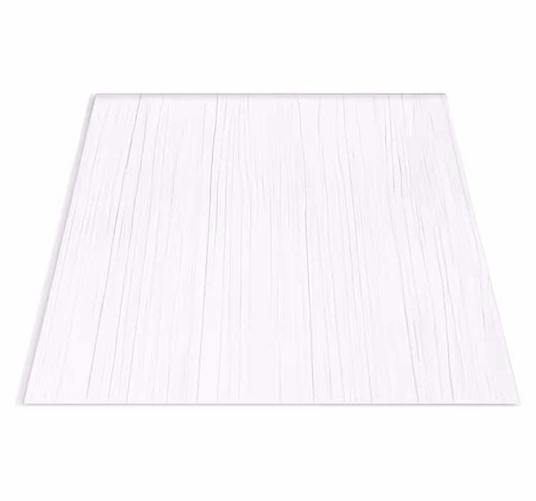 Tapis vinyle texture bois vertical blanc pur - TenStickers