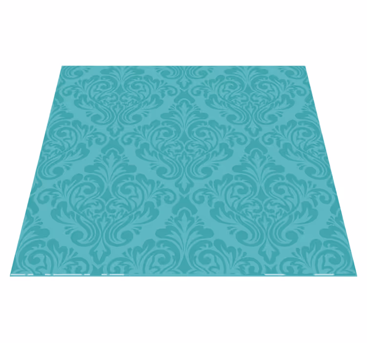 Tapis vinyle rétro damassé - TenStickers