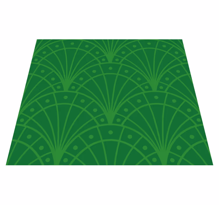 Tapis vinyle rétro style art déco - TenStickers