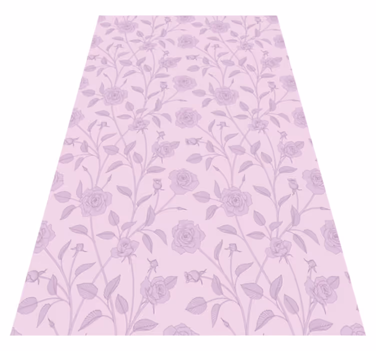 Tapis vinyle rétro roses vintage en peinture à l'huile - TenStickers