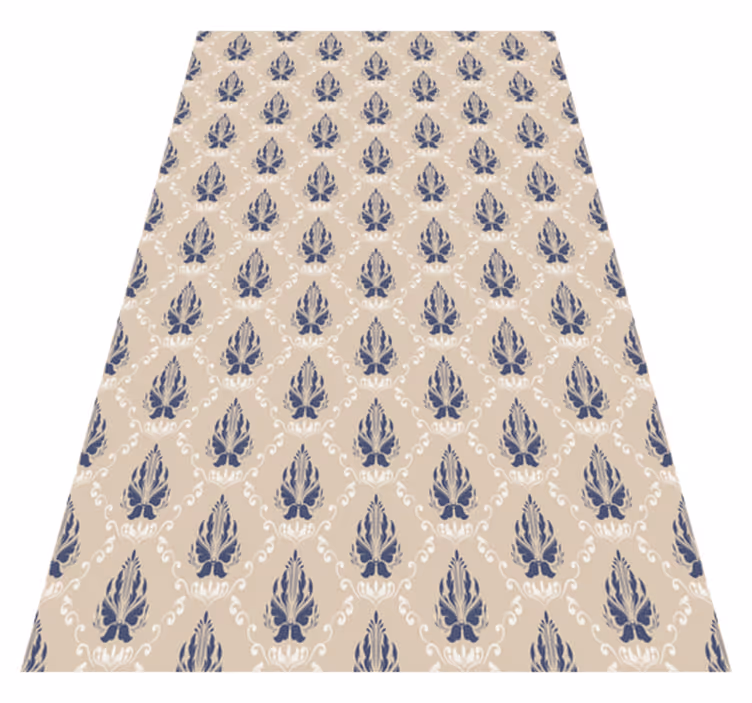 Tapis vinyle rétro pochoir - TenStickers