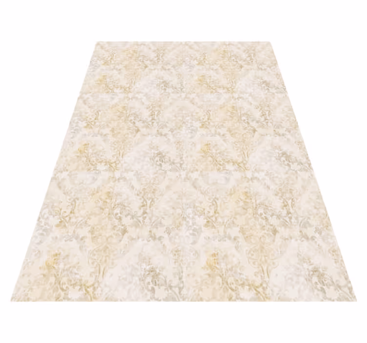 Tapis vinyle rétro motif damassé vintage - TenStickers