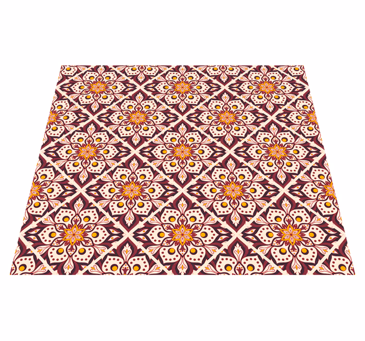 Tapis vinyle rétro motif château classique - TenStickers