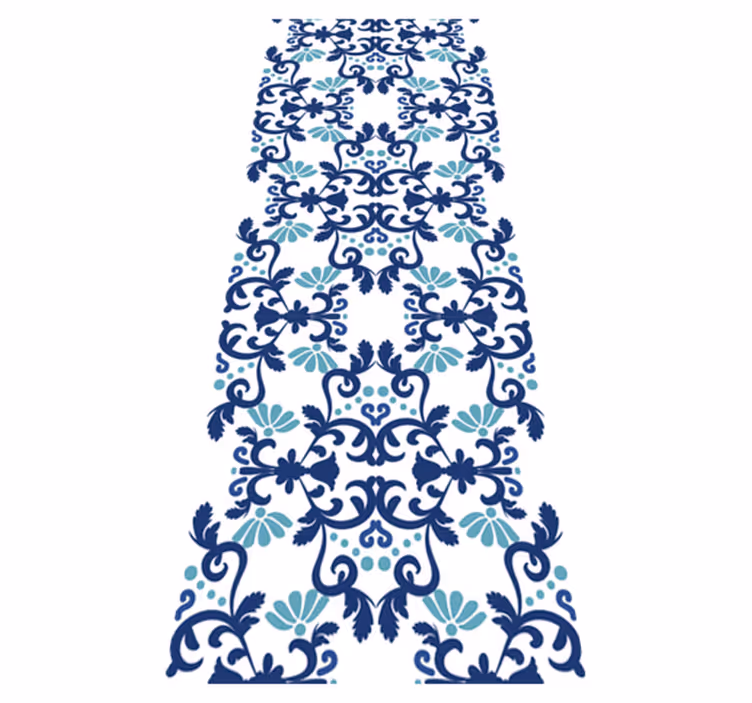 Tapis vinyle rétro style damassé classique vintage - TenStickers