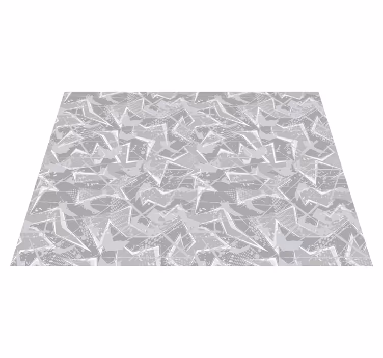 Tapis vinyle rétro graphismes fins gris des années 80 - TenStickers