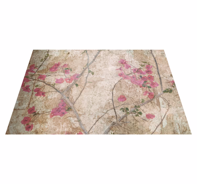 Tapis vinyle rétro style vintage lierre - TenStickers