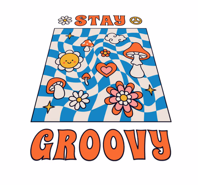 Tapis vinyle citation restez décontracté - TenStickers