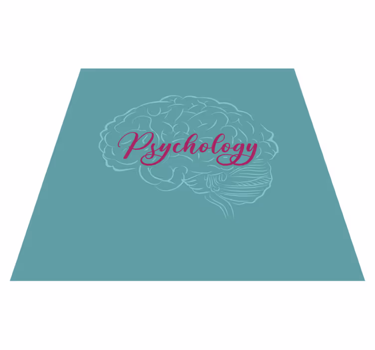 Tapis vinyle citation cerveau psychologie - TenStickers