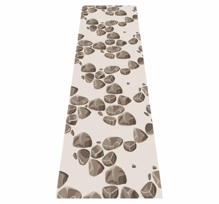 Tapis vinyle texture pierres rustiques usées modernes - TenStickers
