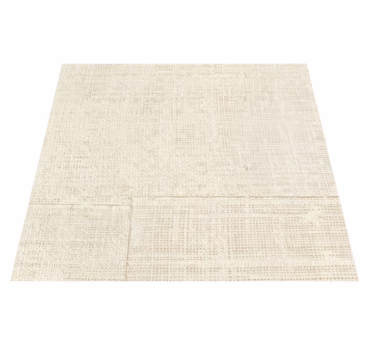 Tapis vinyle texture beige raffia - TenStickers