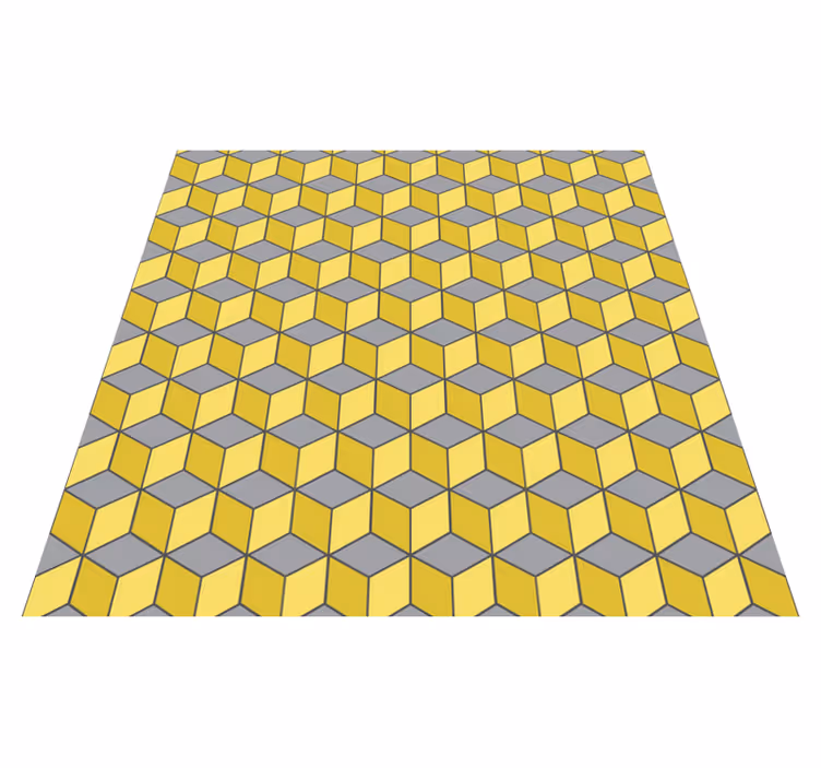 Tapis vinyles géométriques carrés pantone - TenStickers