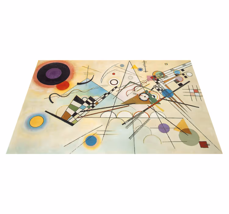 Tapis vinyles géométriques œuvre d'art étonnante - TenStickers