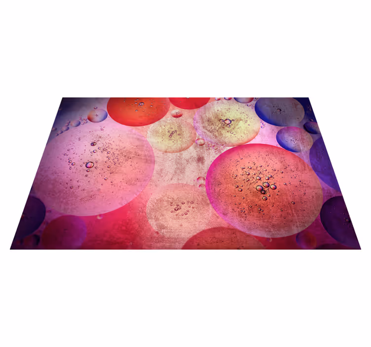 Tapis vinyles géométriques figures circulaires modernes - TenStickers