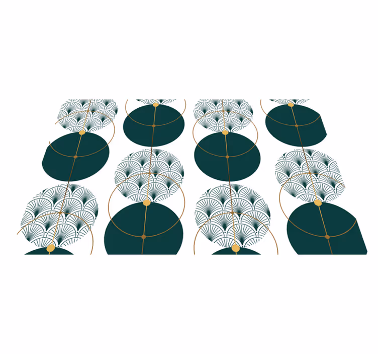 Tapis vinyles géométriques art géo glamour - TenStickers