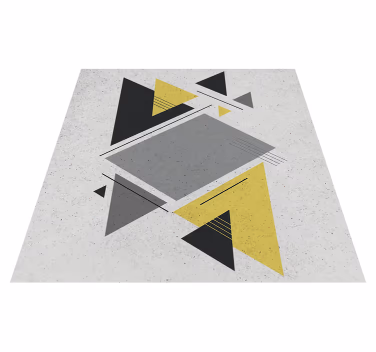 Tapis vinyles géométriques triangles nordiques - TenStickers