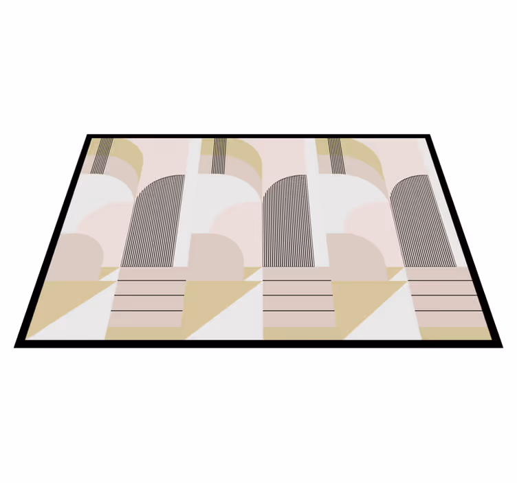 Tapis vinyles géométriques design urbain pastel - TenStickers