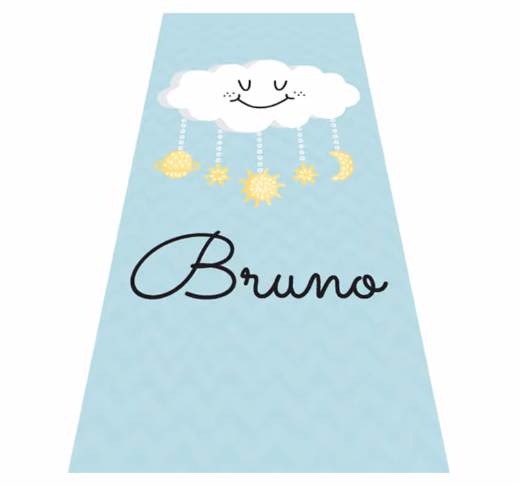 Tapis vinyle pour enfants style joyeux - TenStickers