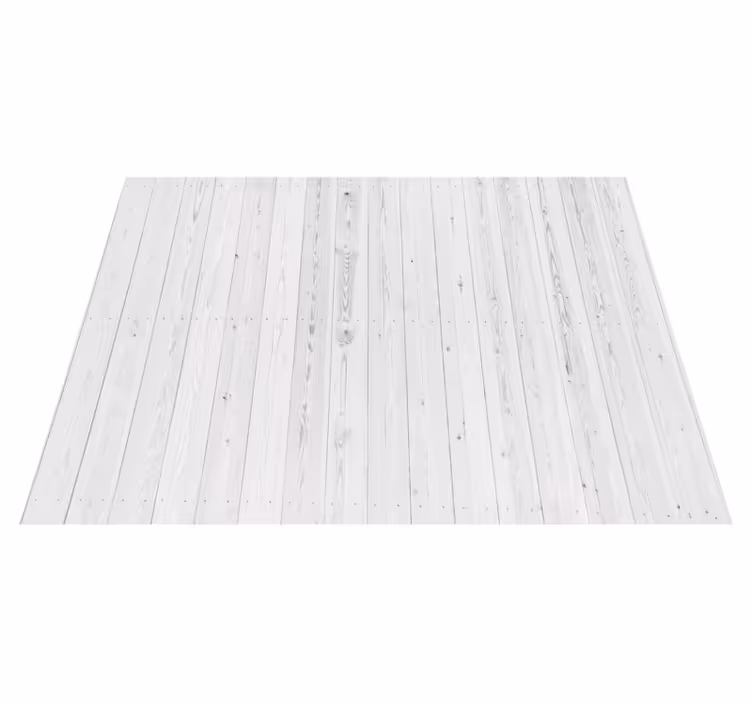 Tapis vinyle entrée motif bois blanc vintage - TenStickers